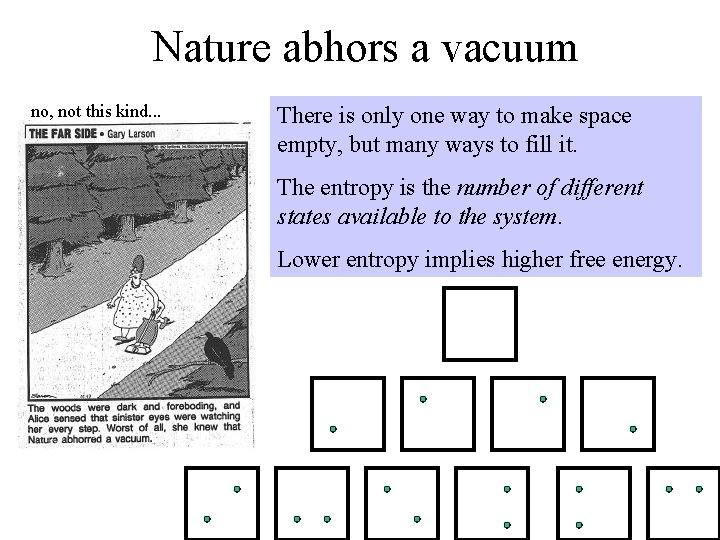 Nature abhors a vacuum no, not this kind. . . There is only one