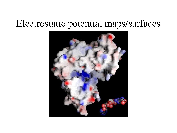 Electrostatic potential maps/surfaces 