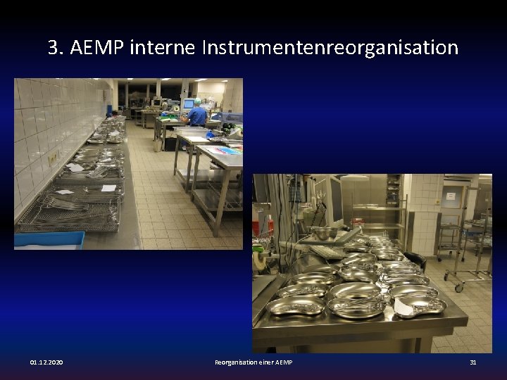 3. AEMP interne Instrumentenreorganisation 01. 12. 2020 Reorganisation einer AEMP 31 