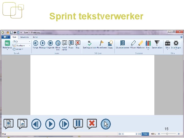 Sprint tekstverwerker 15 