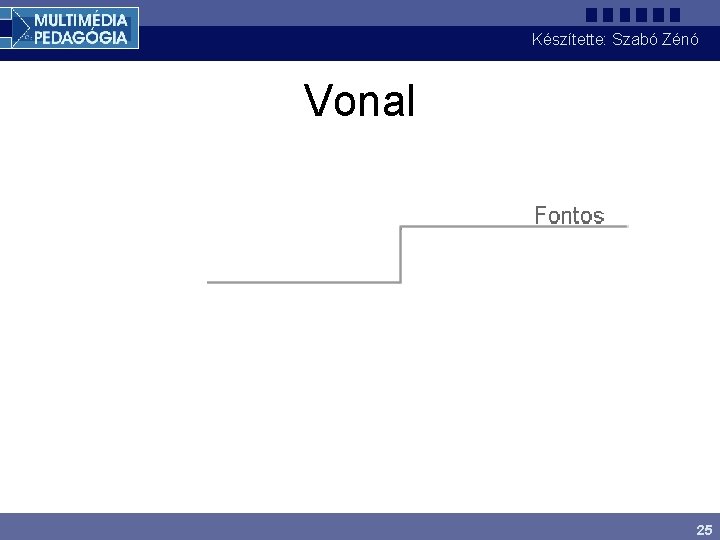 Készítette: Szabó Zénó Vonal 25 