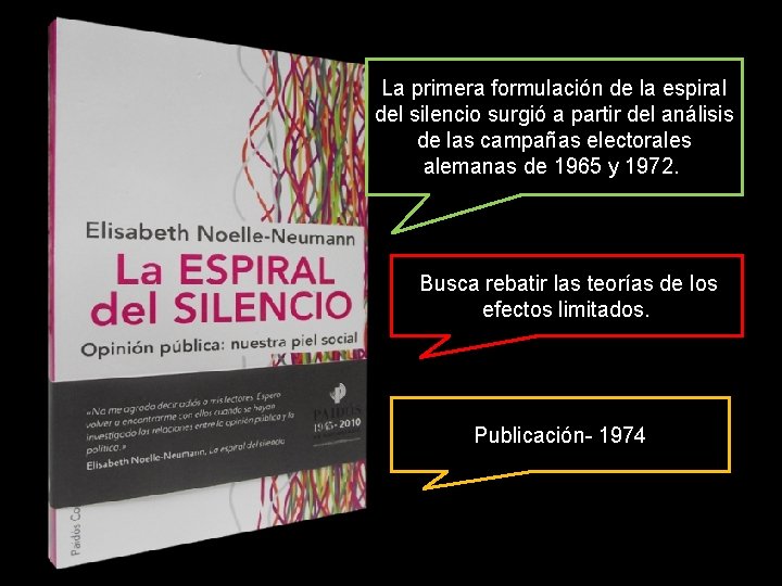 La primera formulación de la espiral del silencio surgió a partir del análisis de