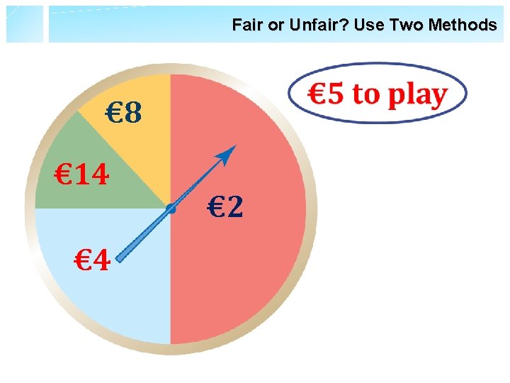 Fair or Unfair? Use Two Methods € 8 € 14 € 2 