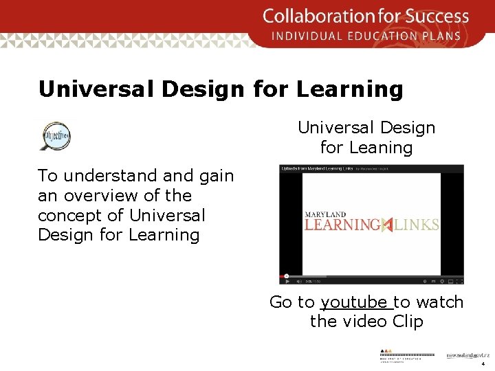 Universal Design for Learning Universal Design for Leaning To understand gain an overview of