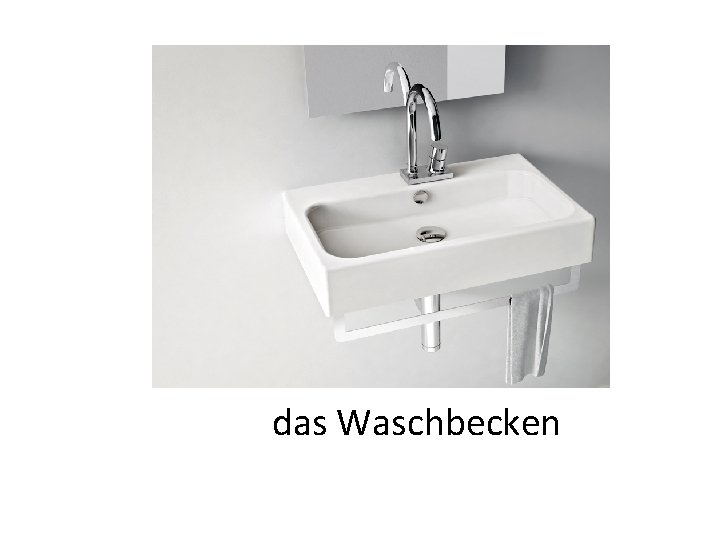 das Waschbecken 