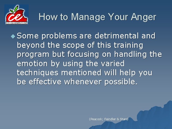 How to Manage Your Anger u Some problems are detrimental and beyond the scope