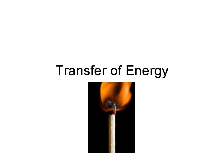 Transfer of Energy 