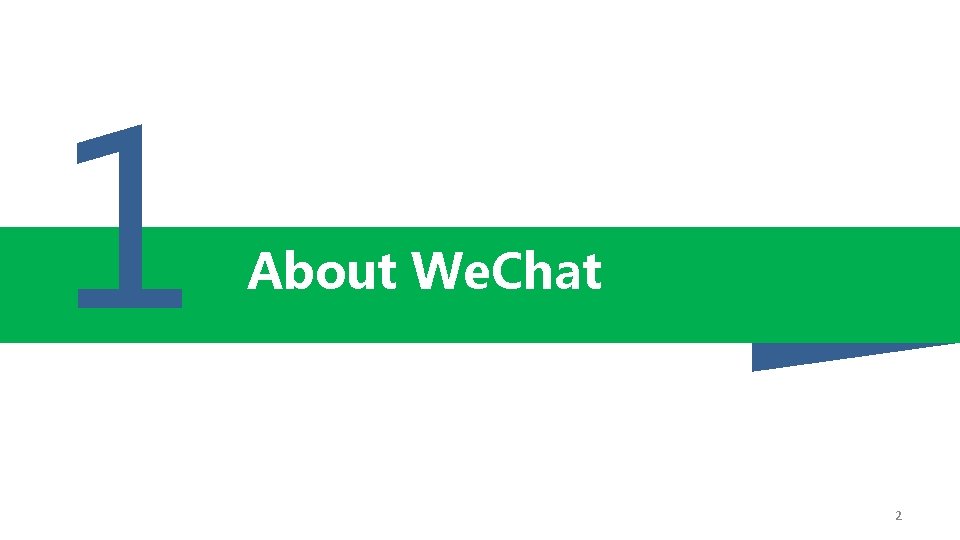 1 About We. Chat 2 