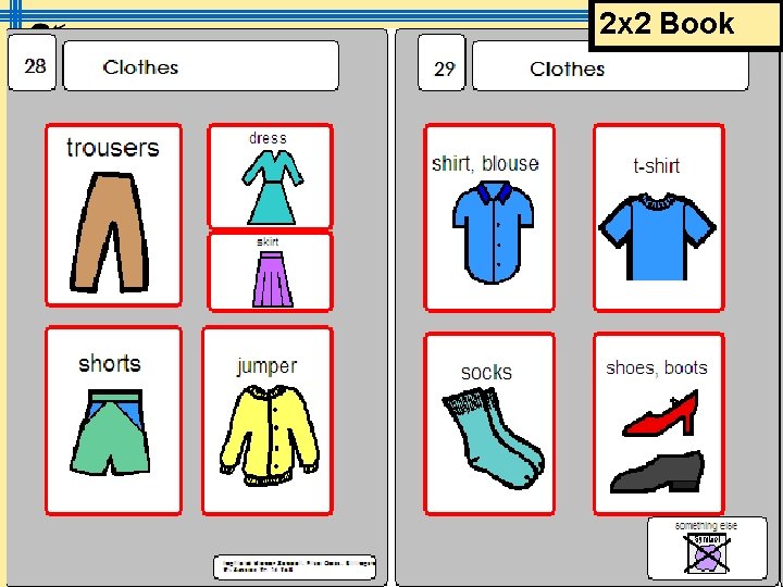 2 x 2 Book March 2009 Symbols @ IMS sally. conner@scope. org. uk 