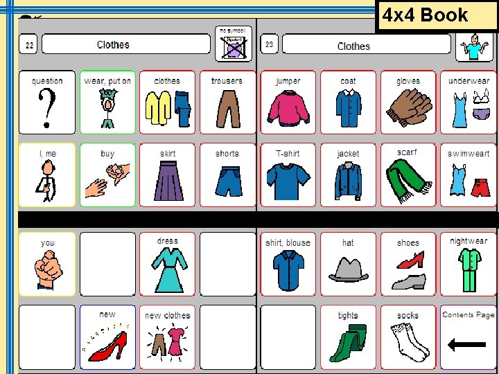 4 x 4 Book March 2009 Symbols @ IMS sally. conner@scope. org. uk 