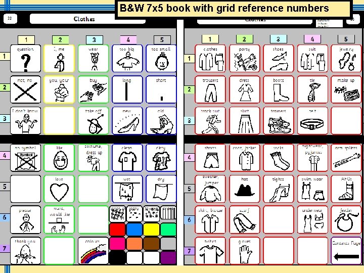 B&W 7 x 5 book with grid reference numbers March 2009 Symbols @ IMS