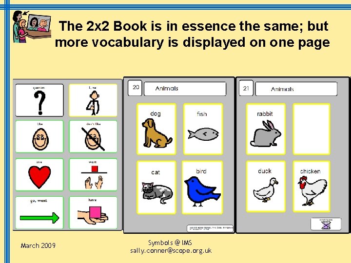 The 2 x 2 Book is in essence the same; but more vocabulary is