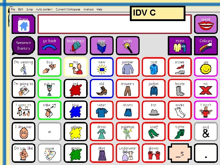 IDV C March 2009 Symbols @ IMS sally. conner@scope. org. uk 