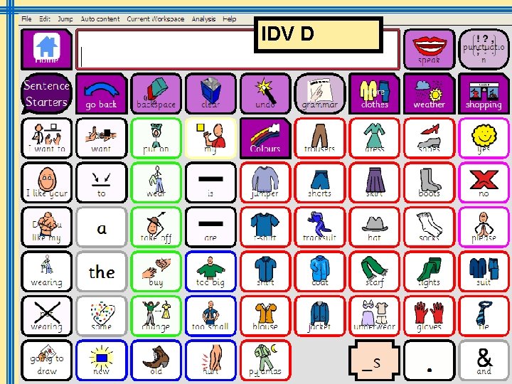 IDV D March 2009 Symbols @ IMS sally. conner@scope. org. uk 