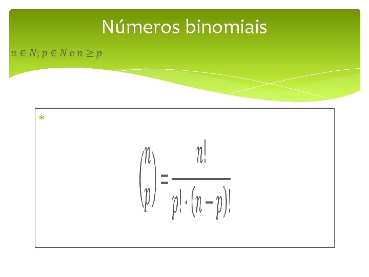 Números binomiais 