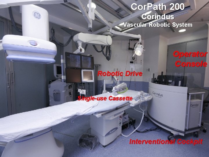 Cor. Path 200 Corindus Vascular Robotic System Operator Console Robotic Drive Single-use Cassette Interventional