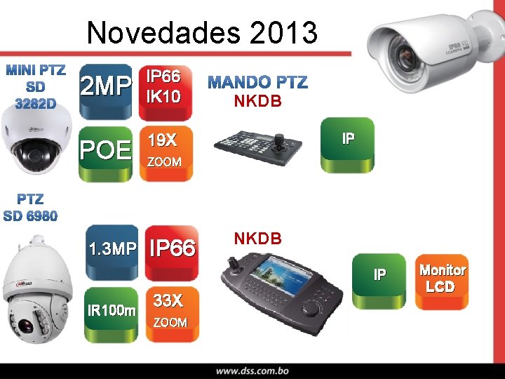 Novedades 2013 2 MP IP 66 IK 10 POE 19 X ZOOM 1. 3