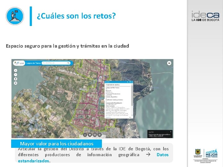 ¿Cuáles son los retos? Espacio seguro para la gestión y trámites en la ciudad