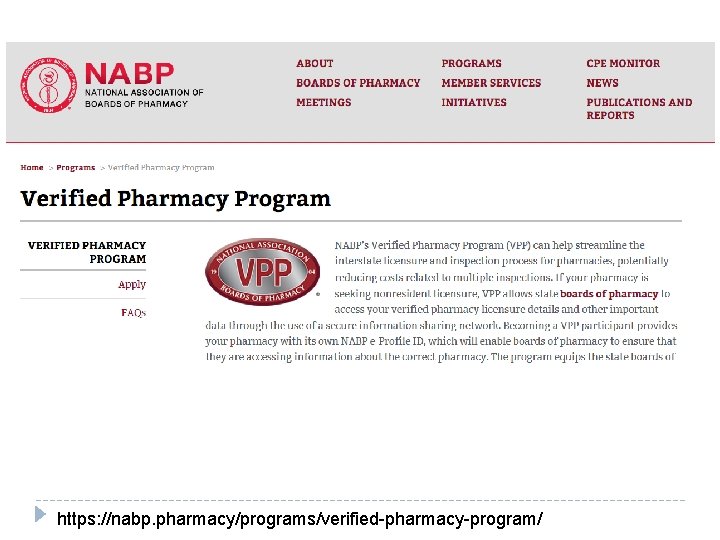 https: //nabp. pharmacy/programs/verified-pharmacy-program/ 