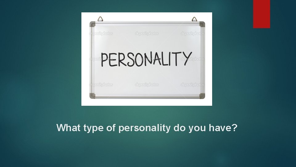 What type of personality do you have? 