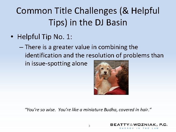 Common Title Challenges (& Helpful Tips) in the DJ Basin • Helpful Tip No.