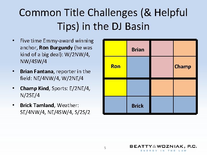 Common Title Challenges (& Helpful Tips) in the DJ Basin • Five time Emmy-award