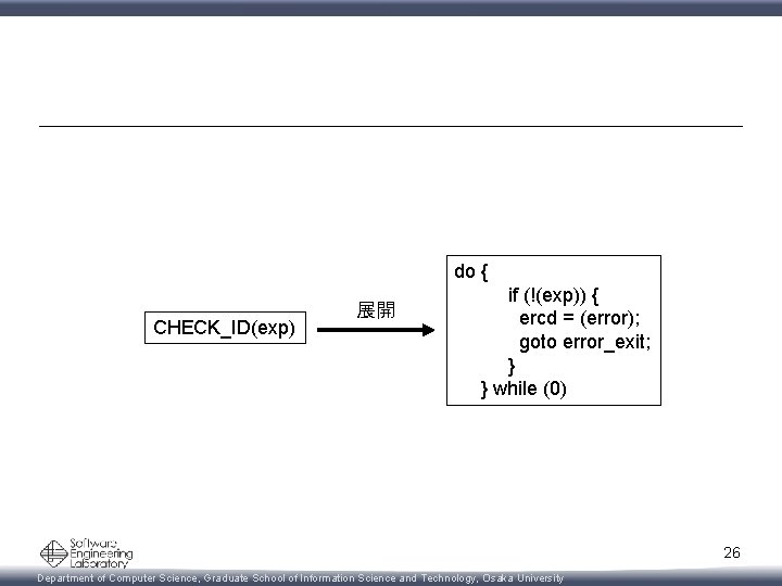 do { CHECK_ID(exp) 展開 if (!(exp)) { ercd = (error); goto error_exit; } }