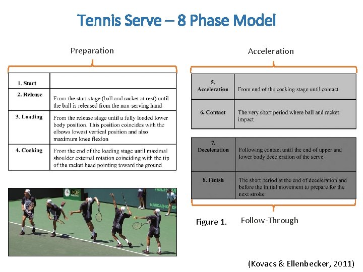 Tennis Serve – 8 Phase Model Preparation Acceleration Figure 1. Follow-Through (Kovacs & Ellenbecker,