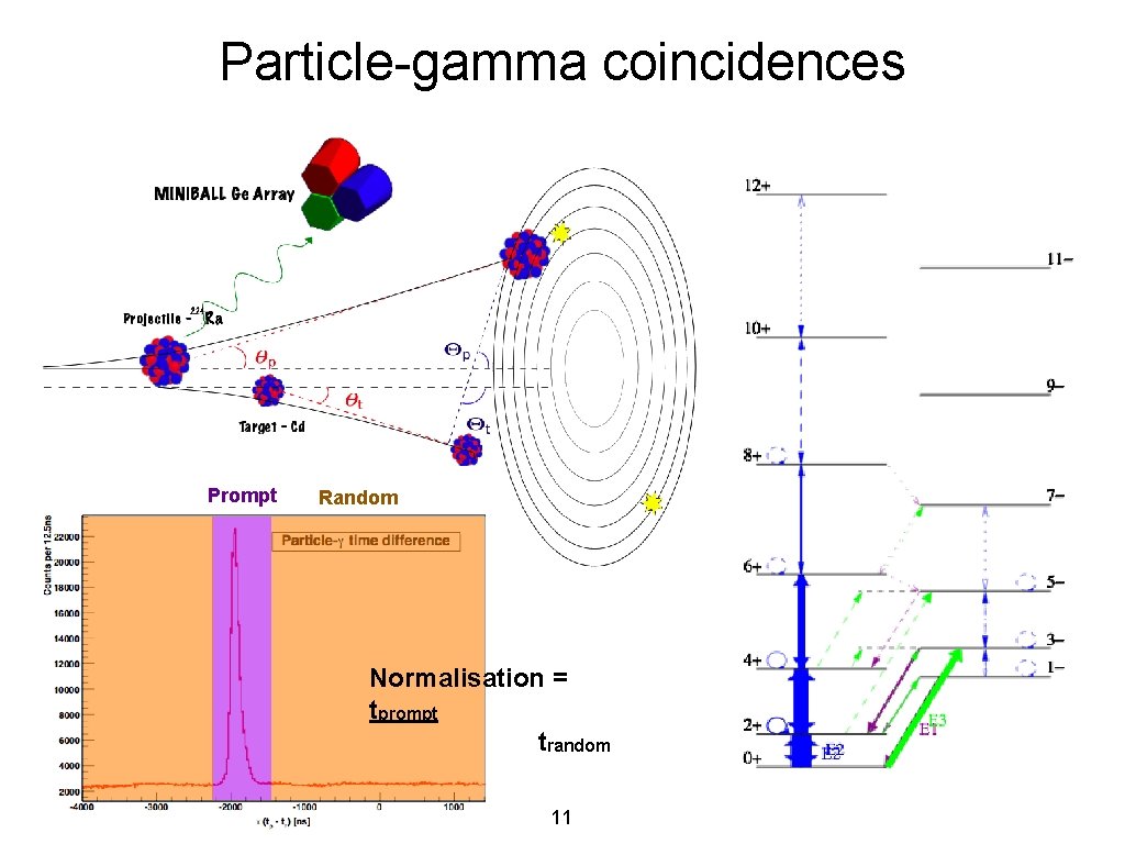 Particle-gamma coincidences Prompt Random Normalisation = tprompt trandom 11 