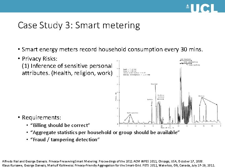 Case Study 3: Smart metering • Smart energy meters record household consumption every 30