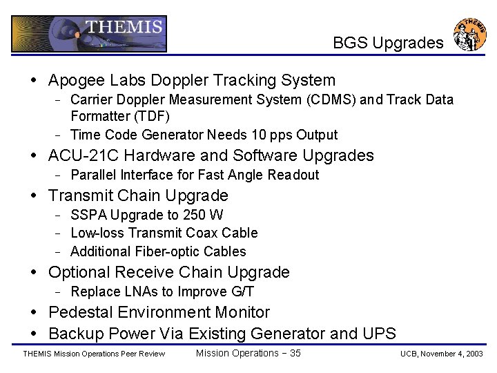 BGS Upgrades Apogee Labs Doppler Tracking System Carrier Doppler Measurement System (CDMS) and Track