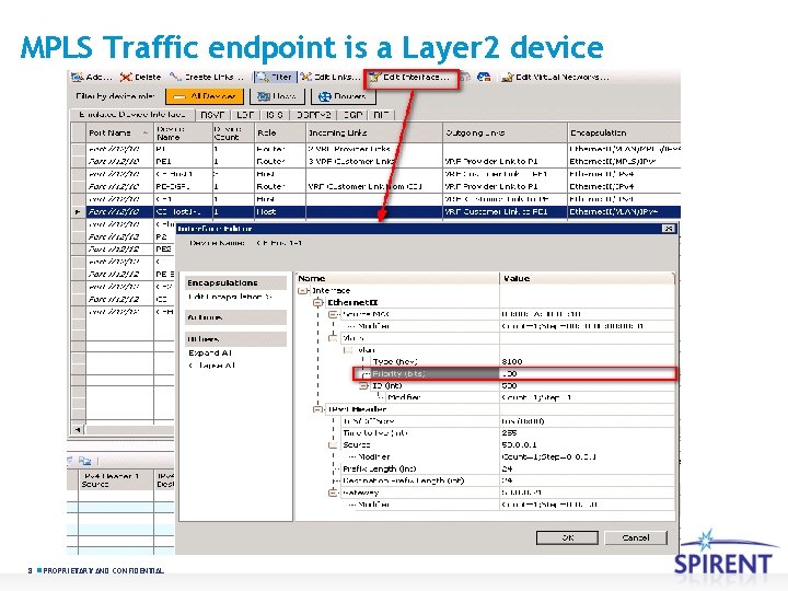 MPLS Traffic endpoint is a Layer 2 device 8 PROPRIETARY AND CONFIDENTIAL 