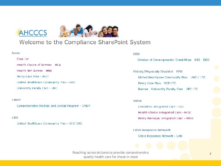 Reaching across Arizona to provide comprehensive quality health care for those in need 7