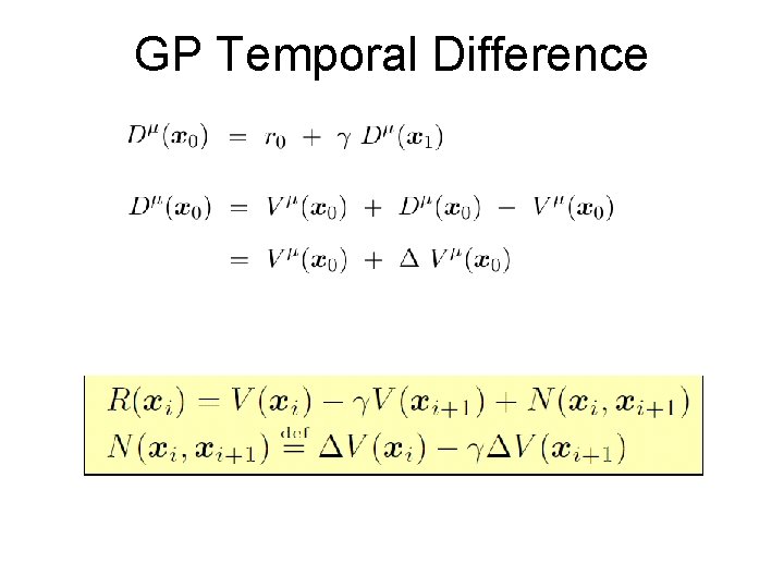 GP Temporal Difference 