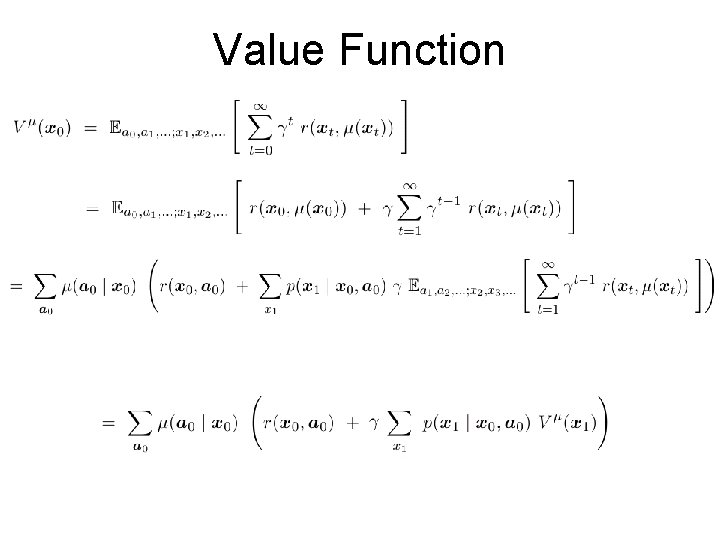 Value Function 