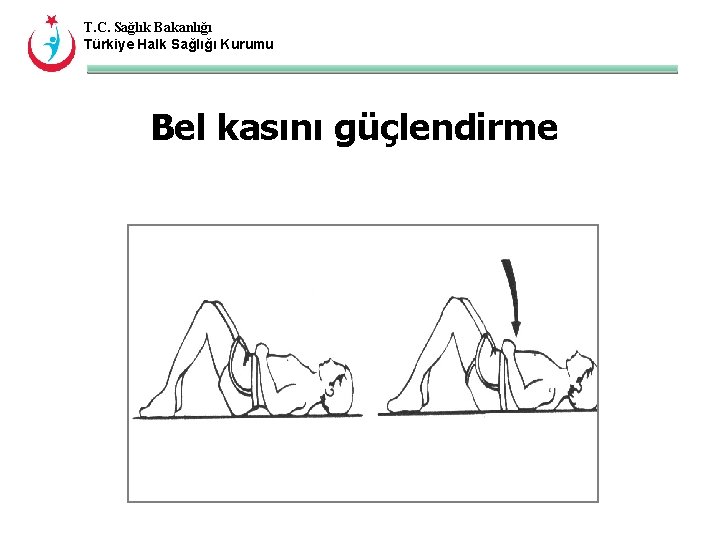 T. C. Sağlık Bakanlığı Türkiye Halk Sağlığı Kurumu Bel kasını güçlendirme 