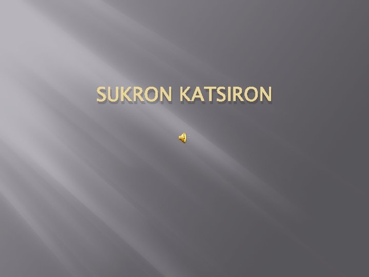SUKRON KATSIRON 