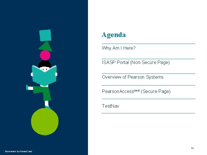 Agenda Why Am I Here? ISASP Portal (Non-Secure Page) Image placeholder Overview of Pearson