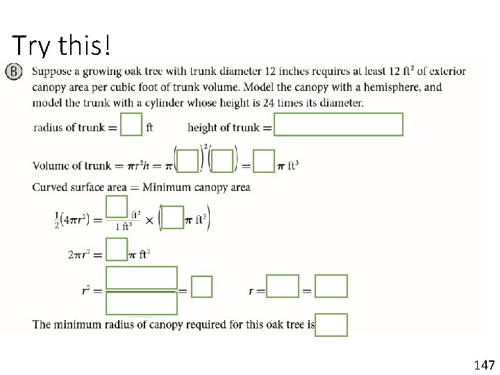 Try this! 147 