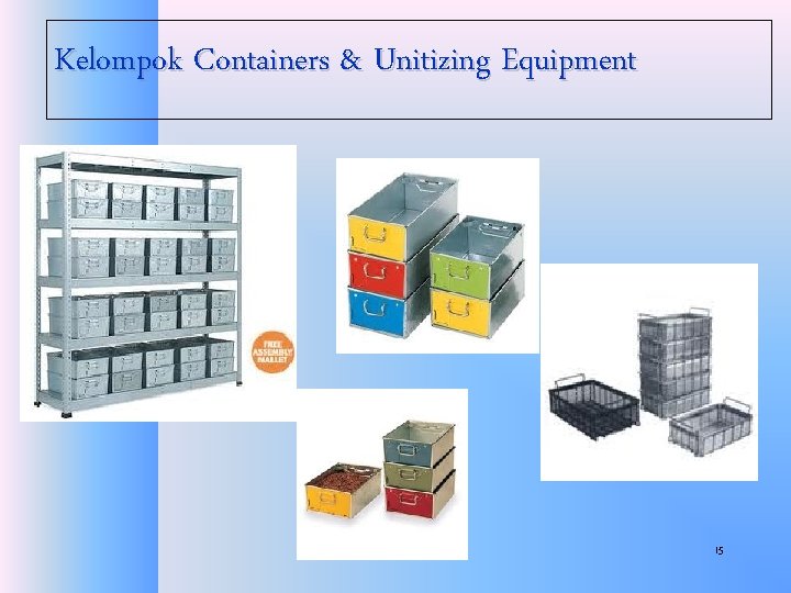 Kelompok Containers & Unitizing Equipment 15 