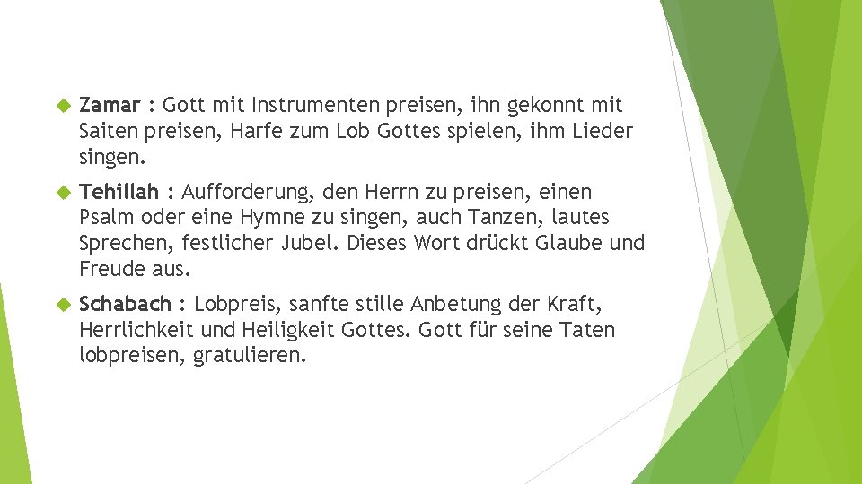  Zamar : Gott mit Instrumenten preisen, ihn gekonnt mit Saiten preisen, Harfe zum