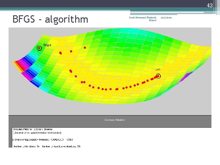 43 BFGS - algorithm Joint Advanced Students School 12/1/2020 