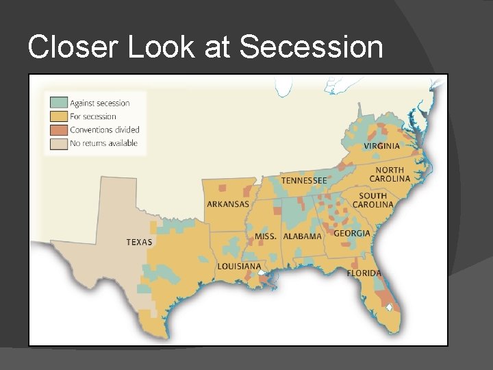 Closer Look at Secession 