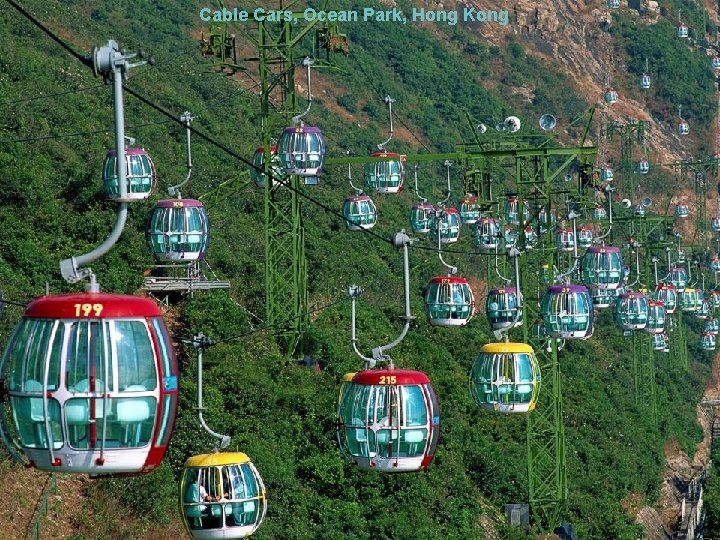 Cable Cars, Ocean Park, Hong Kong 