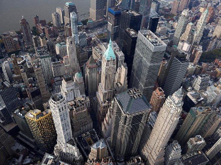 Aerial View of New York City 