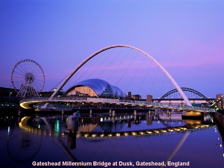 Gateshead Millennium Bridge at Dusk, Gateshead, England 