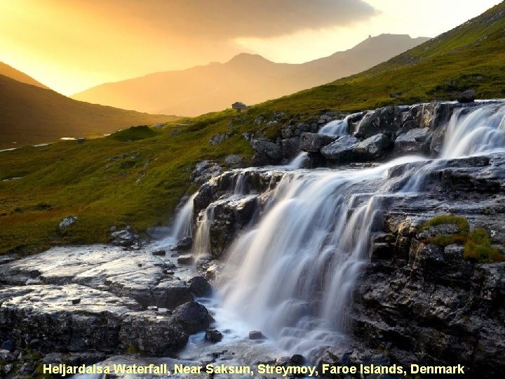 Heljardalsa Waterfall, Near Saksun, Streymoy, Faroe Islands, Denmark 