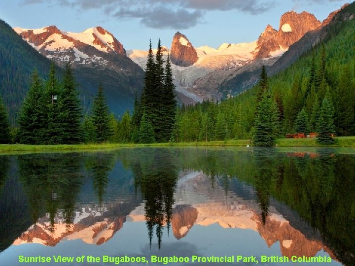 Sunrise View of the Bugaboos, Bugaboo Provincial Park, British Columbia 