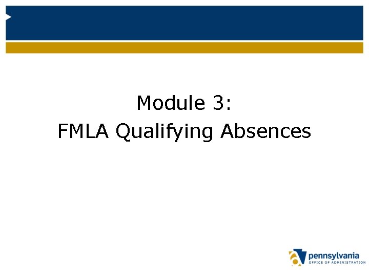 Module 3: FMLA Qualifying Absences 
