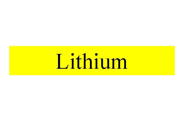 Lithium 